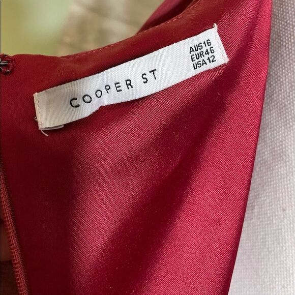 NWT Cooper St. Women’s  Mulberry Red Capulet Dress  Size 12 - Picture 7 of 13